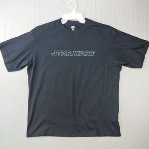 Uniqlo T-Shirt Men XL Black Star Wars Return of the Jedi Graphic UT Short Sleeve